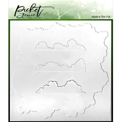 Picket Fence Studios Stencil - Cloud Coverage